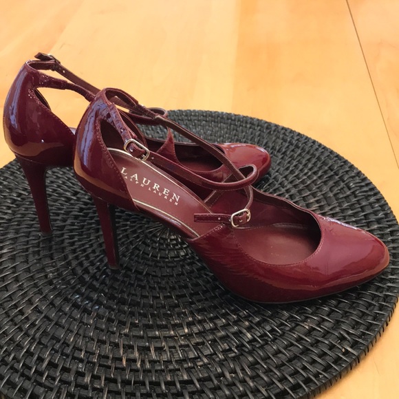 NEW RALPH LAUREN Sz8.5B Patent PUMPS - Picture 4 of 7